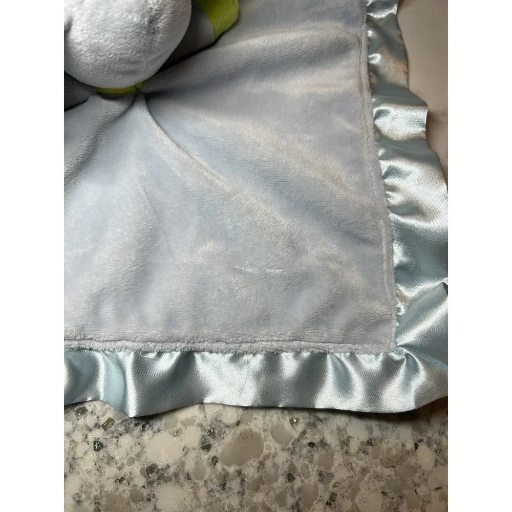 Elephant Lovey Security Blanket Blue Plush Stuffed Animal Toy‎ Nuture 13